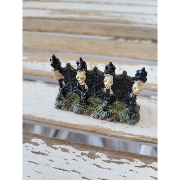 Lemax skeleton gate fence Halloween village decor accessory - Picture 1 of 7